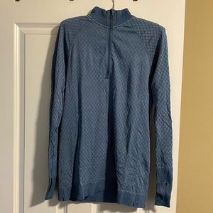 Lululemon Blue Warm Half Zip